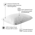 thumbnail image 2 of Sealy Luxe Support Bed Pillow, S/Q- Durable Support Down Feather Fill, 2 of 6