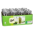 thumbnail image 4 of Ball Wide Mouth Clear Glass Canning Quart 32 Oz Mason Jars with Lids, 12 Pack, 4 of 9