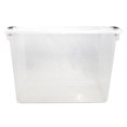 thumbnail image 3 of HOMZ Contenant de Rangement en Plastique Transparent de 112 Pintes avec Loquet, Loquet Gris, Lot de 2, 3 of 8