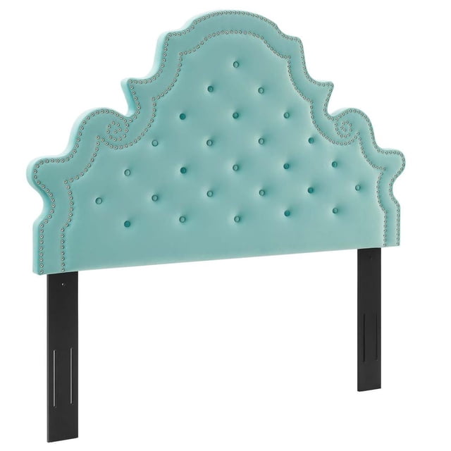 Modway Diana Tête de Lit en Velours Performance Capitonnée Full/Queen Menthe