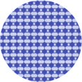 thumbnail image 1 of Ahgly Company Machine Washable Indoor Square Transitional Blue Orchid Blue Area Rugs, 3' Square, 1 of 7