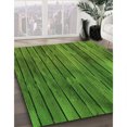 thumbnail image 3 of Ahgly Company Tapis d'Intérieur Lavable à la Machine, Carré, Transitionnel, Vert Pomme Vert, Tapis de Zone, 8 Pieds Carré, 3 of 7