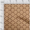 thumbnail image 2 of oneOone Velvet Brown Fabric Asian Block Print Sewing Material Print Fabric By The Yard 58 Inch Wide, 2 of 4