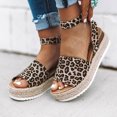 thumbnail image 1 of DPTALR Sandales Femmes Léopard Confortables Plateforme Chaussures Décontractées Été Plage Voyage, 1 of 8