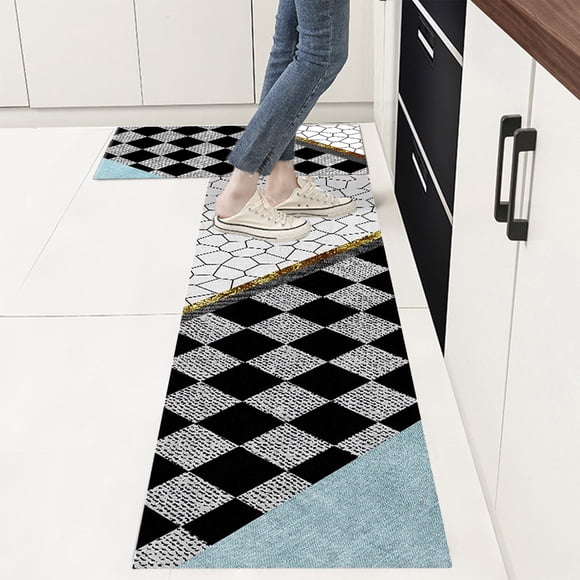 Anti Fatigue Kitchen Mat 2-Pack Non Slip Cushioned Rug for Standing Desk & Floor Comfort