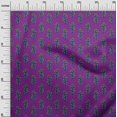 thumbnail image 2 of oneOone Georgette Viscose Fabric Leaves & Floral Block Fabric Prints By Yard 42 Inch Wide, 2 of 4