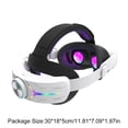 thumbnail image 5 of Compatible avec Meta Quest 3/3S Casque VR - Sangle de Tête RGB Ajustable avec Batterie 12000mAh pour Prolonger le Temps de Jeu, 5 of 5