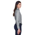 thumbnail image 3 of Harriton Ladies' Long-Sleeve Oxford with Stain-Release, 3 of 3