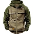 thumbnail image 1 of Kcodviy Chandail à Capuchon pour Hommes d'Automne à Manches Longues Raiders pour Hommes Chandail à Capuchon Chandails à Capuchon Décontractés pour Hommes Robe de Chandail et Fermeture Éclair Extérieure Capable Chandail à Capuchon Rams Chandail à Capuchon à Manches Longues, 1 of 2