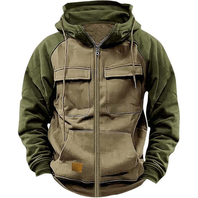 Kcodviy Chandail à Capuchon pour Hommes d'Automne à Manches Longues Raiders pour Hommes Chandail à Capuchon Chandails à Capuchon Décontractés pour Hommes Robe de Chandail et Fermeture Éclair Extérieure Capable Chandail à Capuchon Rams Chandail à Capuchon à Manches Longues