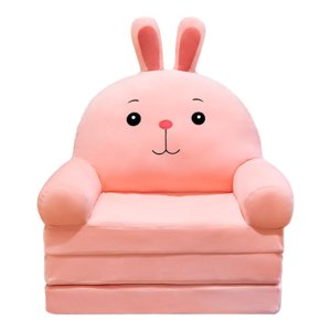 Plush Fauteuil pliant pour enfants Canapé 2 Dans 1 Canapé pliant pour enfants Canapé de dessin animé mignon Sofa avec pas de padding ou de noyau de paddding