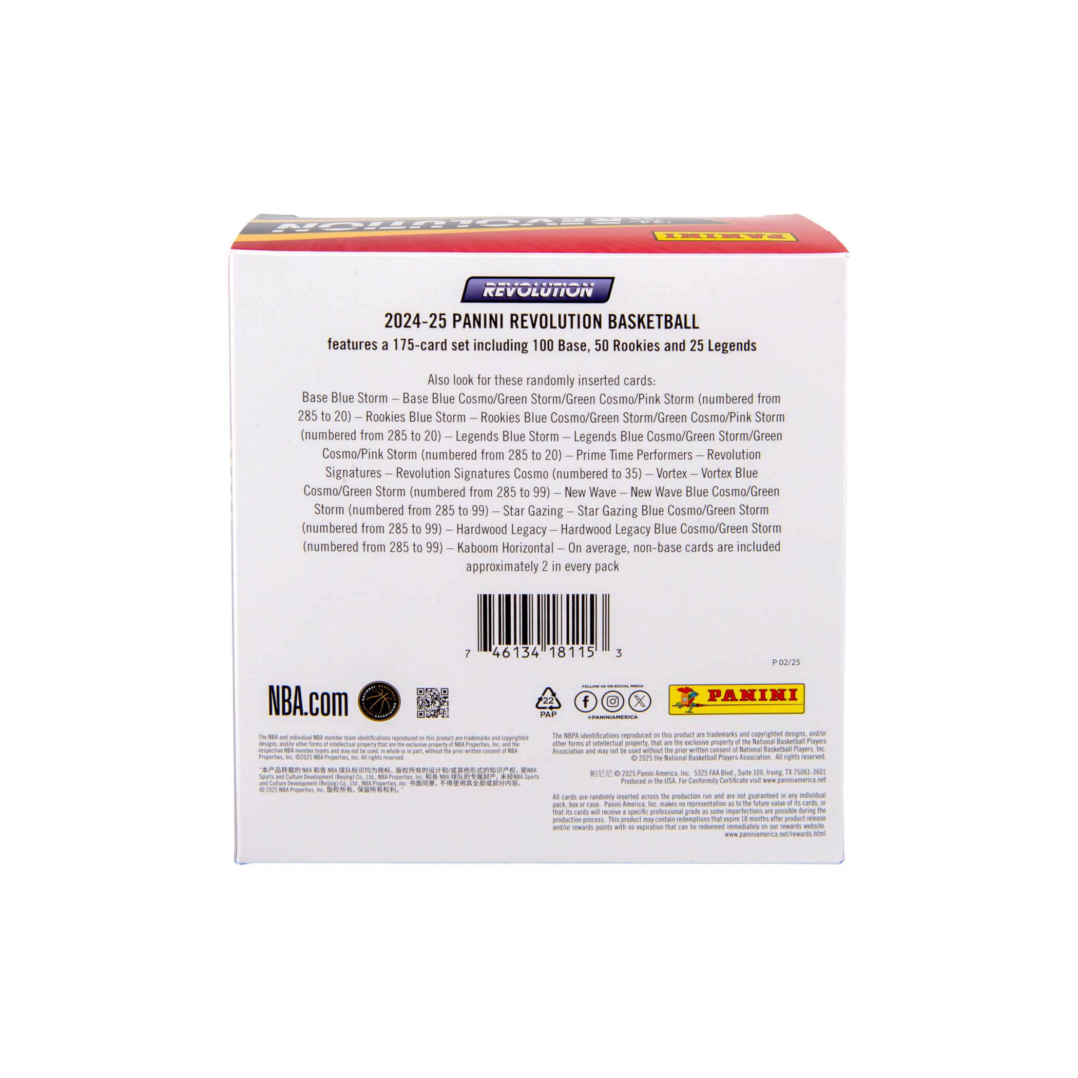 2024-25 Panini NBA Revolution Basketball Trading Cards Mega Box