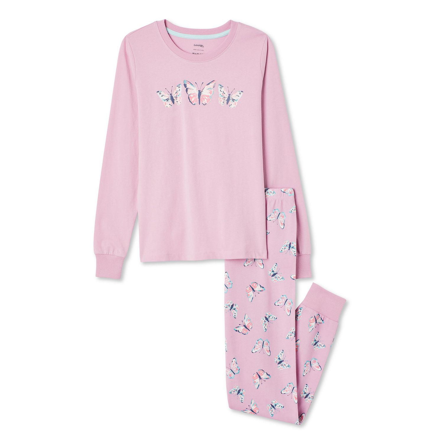 George Girls' Pajama 2-Piece Set