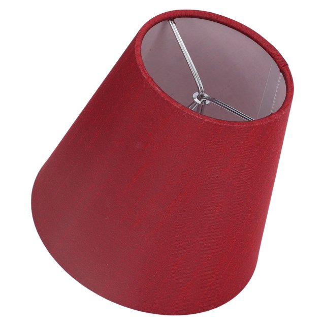 Fabric Lampshade, Modern Lamp Shade Exquisite Workmanship For E14 Bulb For Miniature Bulb A3 01 Wine Red