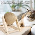thumbnail image 4 of AMERTEER Cat Scratching Toy Natural Sisal Cat Scratching Ball Solid Wood Cat Scratching Ball, 4 of 7