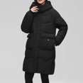 thumbnail image 1 of LOVZFMLL Vestes pour Femmes Hiver Décontracté Ample Mode Poche Couleur Manteau Long Réversible à Fermeture Éclair, 1 of 6