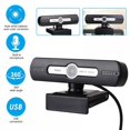 thumbnail image 2 of 720P Webcam with Microphone - Streaming Webcam with 360 Degree Rotation Function Plug&Play USB Webcam for Calls/Conference  Zoom/Skype/YouTube  Laptop, 2 of 8
