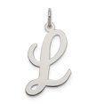 thumbnail image 1 of Pendentif Breloque Collier Monogramme Prénom Initiale Lettre L Délicat en Argent Sterling 925, 1 of 6