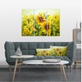 thumbnail image 1 of Bright Yellow Sunny Sunflowers - Floral Painting Canvas, 1 of 3