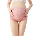thumbnail image 4 of LSLJS Women's High-Waist Belly Lift Pregnant Women Rib Lace Panties, Maternity Underwear, 4 of 9