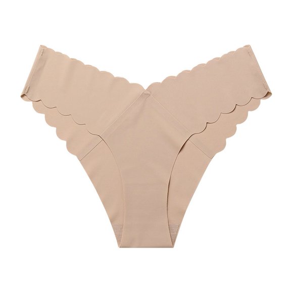 Ketyyh-chn99 Women Panties Women Bikini Underwear,Seamless Breathable Ladies Panties,No Show Invisible Stretch Briefs Undies for Women Khaki,L