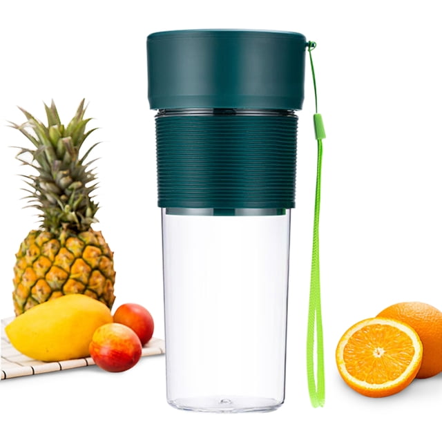 270mL Portable Juicer Electric Mixer Cup USB Rechargeable Mini Smoothie Blender Shakes Handheld Fruit Vegetable Machine Milkshake Juicer Cup for Outdoor Travel Office Home Baby Food Personal Used