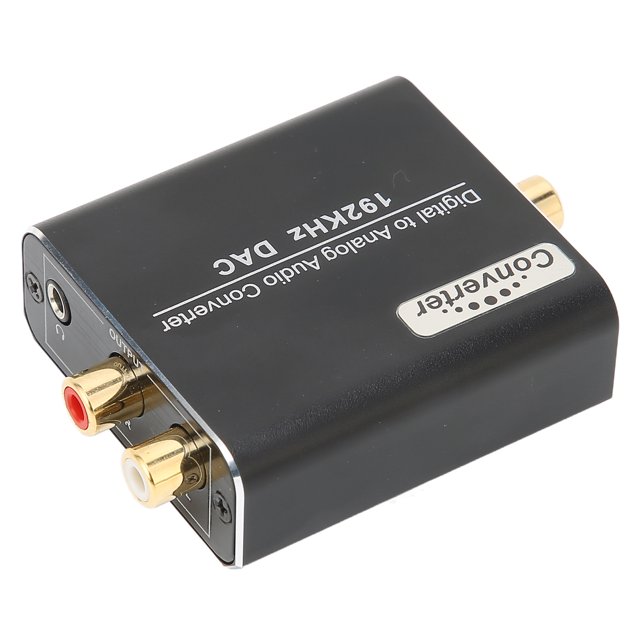 Digital To Analog Audio Converter, Aluminum Alloy Gold Plated Socket For Toslink To Analog Audio Converter Plug And Play For Home Cinema For AV Amp