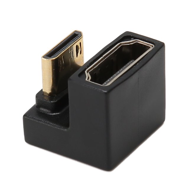 Adaptateur Mini HD vers HD, Plug And Play Boîtier ABS Mini HD vers HD Femelle en Forme de U pour Projecteur