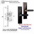 thumbnail image 2 of Electronic Lock Bluetooth Smart Door Lock Fingerprint Lock Password IC Card Key For Smart Home ,Integrated Smart Home, 2 of 5
