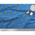 thumbnail image 2 of Soimoi Polyester Crepe Fabric Circle,Dot & Prawns Ocean Printed Fabric 1 Yard 52 Inch Wide, 2 of 3