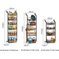 thumbnail image 3 of OUYAWEI 6 Layers Over The Door Pantry Organizer, Multi-Tier Wall Mounted Spice Rack Organizer Heavy-Duty Metal Hanging Pantry Organizers Adjustable Hanging Storage Organizer for Kitchen Bathroom, 3 of 9