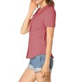 thumbnail image 4 of INSPIRE CHIC Chemise Douce pour Femme Vintage à Col Poupée Doux Boutonnée, 4 of 5