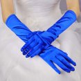 thumbnail image 2 of jovati Gants Longs en Satin pour Femmes Opéra Mariage Nuptiale Soirée Fête Bal Gants, 2 of 9