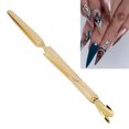 thumbnail image 4 of Nail Shaping Tweezers, Portable Mini Double End Cuticle Pusher Lightweight  For Home Gold, 4 of 8