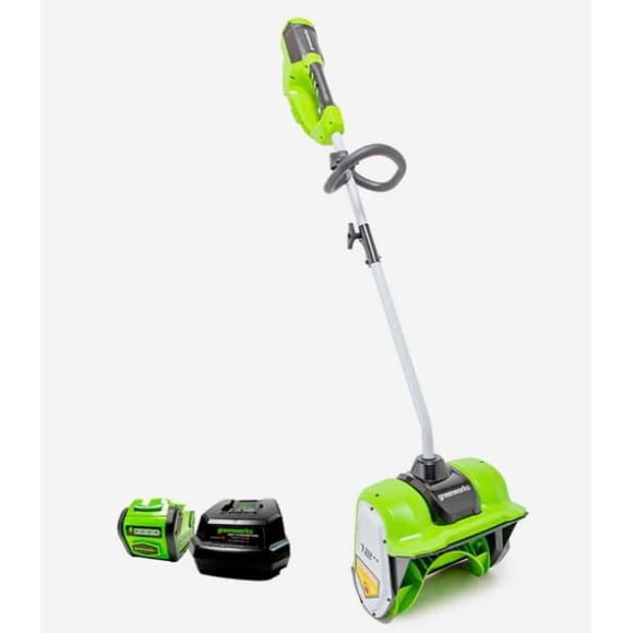 Greenworks 40V 12-Inch Cordless Snow Shovel, 4Ah battery and charger included