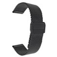 thumbnail image 1 of Bandini 24mm Black Tone Stainless Steel Mesh Watch Band for Men - Metal Mesh Replacement Watch Strap - Adjustable Length - Fold-Over Clasp, 1 of 7