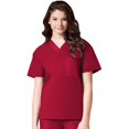 thumbnail image 1 of Maevn Unisex Core V-Neck TopRed, XX-Small, 1 of 1