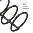 thumbnail image 4 of Unique Bargains 1.18' Dia. 3 Circle Detachable Metal Binder Rings Loose Leaf Rings, Black 4 Pack, 4 of 6
