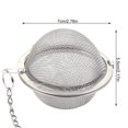thumbnail image 3 of Youkk Stainless Steel Mesh Tea Ball with Chain Tea Infuser Strainers Interval Diffuser for Drain Rinse Coffee Rice, L, 3 of 9
