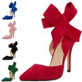 thumbnail image 2 of Sandales à Talons pour Femmes, Mode, Nœud Latéral, Bout Pointu, Stilettos pour Femmes, 2 of 6