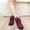 Red, variant on LSLJS Snow Boots Women's Casual Boots Winter Flat with Cotton Short Boots Women's Cotton Shoes