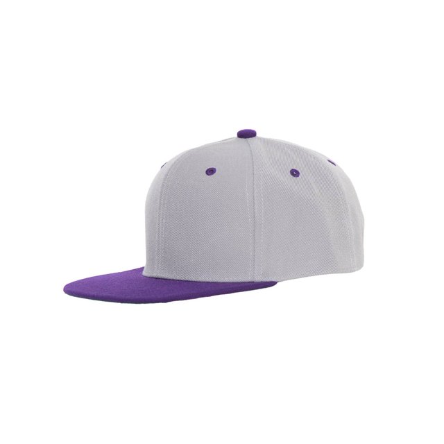 CTH Vintage Snapback Cap Hat 2 Tone, Gray Purple