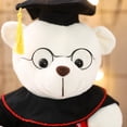 thumbnail image 4 of Graduation Bear Plush with Cap & Gown, Commemorative Stuffed Animal for Academic Achievements, Soft Educational Gift, 4 of 9