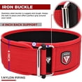 thumbnail image 2 of RDX Weight Lifting Belt 4 Adjustable Back Lumbar Support Bodybuilding, Powerlifting Functional Strength Training Core Exercise Fitness Workout Squats Deadlifts, Home Gym Equipment, 2 of 8