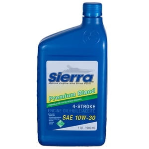 Sierra Marine Oil 18-9420-2 Marine Series; SAE 10W-30; Mélange Premium 4-Stroke Marine Huile moteur; 1 Bouteille de quart; simple; NMMA FC-W/API-SJ/CF-2/CH-4 Certifié