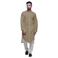 thumbnail image 1 of Atasi Printed Long Sleeve Kurta With Pajama Set For Men Summer Clothing, 1 of 4