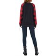 thumbnail image 3 of Faithtur Femmes Sweat-Shirt Modèle de Style de Noël à Manches Longues Pull à Carreaux, 3 of 9