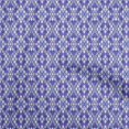 thumbnail image 1 of oneOone Silk Tabby Bluish Violet Fabric Asian Ikat Craft Projects Decor Fabric Printed by The Yard 42 Inch Wide, 1 of 4