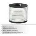 thumbnail image 3 of Unique Bargains Silicone Wire 14 AWG Stranded White Spool 15m Electrical Tinned Copper Wire for Car Model, 3 of 6