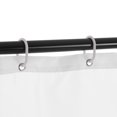 thumbnail image 3 of Zootealy Rideau de Douche Imperméable en Polyester Blanc 72 * 72 Pieds' Protection de la Vie Privée avec 12 Crochets, 3 of 8
